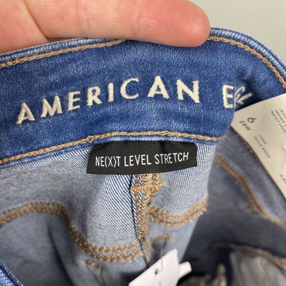American eagle jeans women's 6 LONG | 28x30 next level stretch nwt jegging - Picture 9 of 16